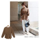 ピーチ起毛 ウエストフリル ペプラム | andme | 詳細画像5 