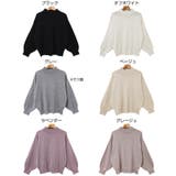 ハイネック バルーンシルエット ニット | andme | 詳細画像2 