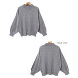 ハイネック バルーンシルエット ニット | andme | 詳細画像25 