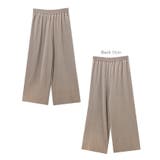 プリーツ ワイドパンツ ウエストゴム | andme | 詳細画像19