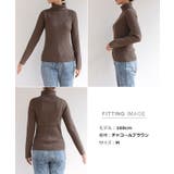 アクリル タートルネック リブニット | andme | 詳細画像21 