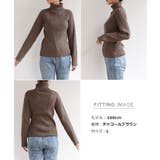 アクリル タートルネック リブニット | andme | 詳細画像22 