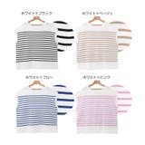 パネルボーダー フレンチスリーブ ニット | andme | 詳細画像2