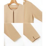 梨地ポンチ ノーカラー ジャケット | andme | 詳細画像22