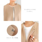 梨地ポンチ ノーカラー ジャケット | andme | 詳細画像5