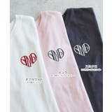 ロゴ エンブロイダリー ショート丈 | andme | 詳細画像3 