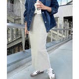 セルフカットリブ タイト スカート | andme | 詳細画像38