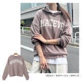 whateverロゴプリント バックスリット パーカー | andme | 詳細画像8