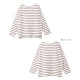 コットン天竺 ボーダー Tシャツ | andme | 詳細画像14 