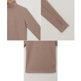 裏起毛 テレコ ハイネック | andme | 詳細画像15