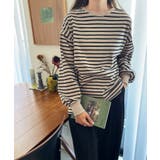 無地 ボーダー ボリューム袖 | andme | 詳細画像34 