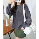 無地 ボーダー ボリューム袖 | andme | 詳細画像36 