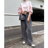 無地 ボーダー ボリューム袖 | andme | 詳細画像48 