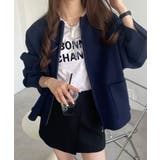 無地 ボーダー ジップ | andme | 詳細画像42 