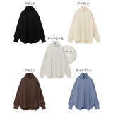 ワッフル タートルネック トップス | andme | 詳細画像2