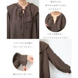 ボリューム袖 フリルカラー ブラウス | andme | 詳細画像4 