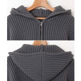 ショート丈 ニット パーカー | andme | 詳細画像14