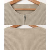 ダブルジップ リブ ニット | andme | 詳細画像14