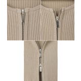 ダブルジップ リブ ニット | andme | 詳細画像15