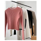 配色 フレアスリーブ リブ | andme | 詳細画像6 