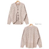 透かし編み Vネック 長袖 | andme | 詳細画像15 