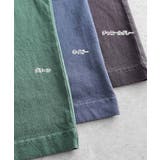 ピグメント加工 ロゴ刺繍 Tシャツ | andme | 詳細画像3 