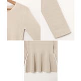 ペプラム ラメ ニット | andme | 詳細画像15