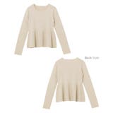 ペプラム ラメ ニット | andme | 詳細画像17