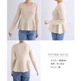 ペプラム ラメ ニット | andme | 詳細画像18