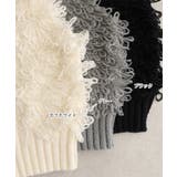 Vネック フリンジ ニット | andme | 詳細画像3 