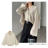 ボリューム袖 スキッパー シャツ | andme | 詳細画像10 