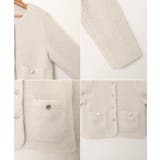 ラメ ボア 金ボタン | andme | 詳細画像14