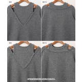 肩スリット レイヤード風 ニット | andme | 詳細画像16 