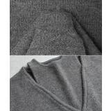 肩スリット レイヤード風 ニット | andme | 詳細画像18 