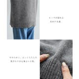 肩スリット レイヤード風 ニット | andme | 詳細画像5 