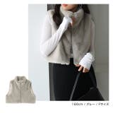 ショート丈 ジップ ファー | andme | 詳細画像8 