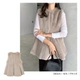 ノーカラー ペプラム ファー | andme | 詳細画像10 