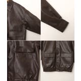 フェイクレザー オーバーサイズ ブルゾン | andme | 詳細画像16 