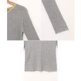 バイカラー 長袖 シアー | andme | 詳細画像15