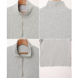 セルフカットリブ ハーフジップ 長袖 | andme | 詳細画像16 