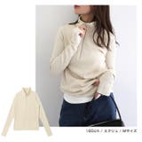 セルフカットリブ ハーフジップ 長袖 | andme | 詳細画像6 