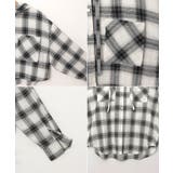 ショート丈 フーディ チェック | andme | 詳細画像14 