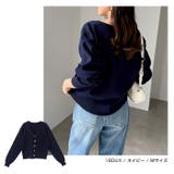 メタルボタン 長袖 Vネック | andme | 詳細画像14 