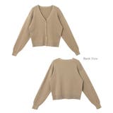 メタルボタン 長袖 Vネック | andme | 詳細画像21 