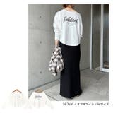 オフショルダー プリント ロゴ | andme | 詳細画像7 