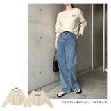 オフショルダー プリント ロゴ | andme | 詳細画像9 