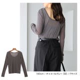 【選べるネックデザイン】 長袖 シアー | andme | 詳細画像13