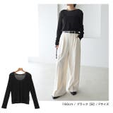 【選べるネックデザイン】 長袖 シアー | andme | 詳細画像16