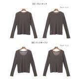 【選べるネックデザイン】 長袖 シアー | andme | 詳細画像20