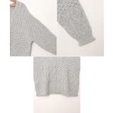 ニットトップス ケーブル編み オーバーサイズ | andme | 詳細画像15 